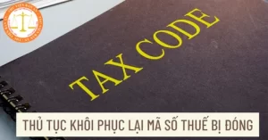 Khôi phục mã số thuế